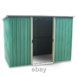 New 8 X 4 FT Metal Garden Shed Heavy Duty Steel Sheds Tools Storage House UK