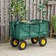 New Garden Heavy Duty Utility 4 Wheel Trolley Cart Dump Wheelbarrow Tipper Truck