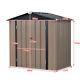 New Metal Garden Shed Utility Tool Storage With Lock Lockable 3x5ft 4x6ft 6x8ft