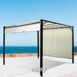 Outdoor Awning Canopy Sun Shade 3mx3mx2.3m Patio Garden Gazebo Adjustable Roof