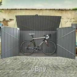 Outdoor Galvanized Metal Steel Garden Shed Tools Bike Bicycle Storage Unit NEW