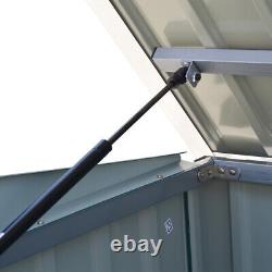 Outdoor Garden Metal Storage Shed Gardage Bins Shelter Lid Tools Equipment Sheds