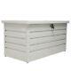 Outdoor Garden Storage Metal Steel Chest Cushion Box Case Shed Sit-on Lid 400l