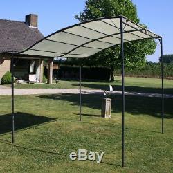Outdoor Gazebo Canopy Metal Wall BBQ Grill Shelter Patio Garden Pavilion Fabric
