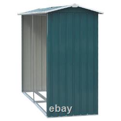 Outdoor Metal Storage Shed for Garden Yard Tools House Wood Firewood Stacking