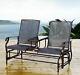 Outsunny 2 Seater Rocker Double Rocking Chair Lounger Outdoor Garden Furniture