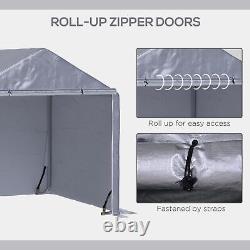 Outsunny 2x2m Temporary Outdoor Waterproof Carport with Steel Frame Accessories