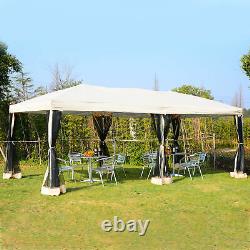 Outsunny 3 X 6 M Garden Patio Gazebo Wedding Pop-up Party Tent Canopy Sun Shade