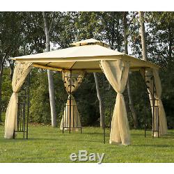 Outsunny 3 x 3m Patio Garden Metal Gazebo Marquee Tent Canopy Shelter Pavilion