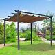 Outsunny 3m X 3m Pergola Gazebo Sun Shade Shelter Aluminium Garden Canopy