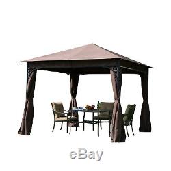 Outsunny 3m x 3m Garden Metal Gazebo Marquee Party Tent Canopy Shelter Pavilion