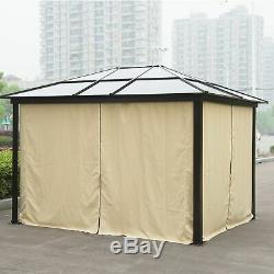 Outsunny 3x3.6m Aluminium Gazebo Canopy Patio Marquee Party Tent Outdoor Garden