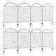 Outsunny 4pcs Decorative Garden Fencing 43in X 23ft Metal Border Edging
