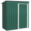 Outsunny 5 X 3ft Garden Storage Shed Sliding Door Sloped Roof Tool Green