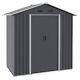 Outsunny 6.5x3.5ft Metal Garden Shed For Garden And Outdoor Storage, Dark Grey