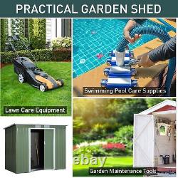 Outsunny 7 x 4ft Metal Garden Storage Shed with Double Door & Ventilation