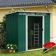 Outsunny 8 X 4ft Metal Garden Shed Outdoor Storage Tool Organizer Box Container