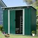 Outsunny 8x6ft Metal Garden Shed Outdoor Storage House Heavy Duty Tool Organizer