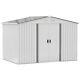 Outsunny 9 X 6ft Outdoor Storage Garden Shed, Galvanised Metal, Silver