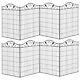 Outsunny Decorative Garden Fence, 8 Panels Metal Border Edging For Landscaping