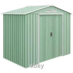 Outsunny Garden Shed Storage Unit with Locking Door Foundation Air Vent Green