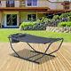 Outsunny Hammock Sun Lounger Bed Stand Steel Grey Garden Patio Outdoor
