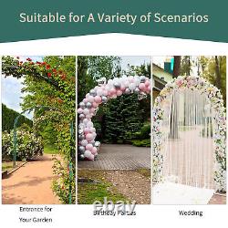 Outsunny Metal Garden Arch Arbour Rose Climbing Archway Plant Wedding Decorative