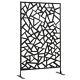 Outsunny Metal Garden Partition Screen Decorative Outdoor Divider With Screws