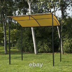 Outsunny Metal Wall Gazebo Marquee Garden Patio BBQ Grill Canopy Awning Shelter