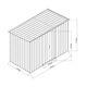 Panana Metal Garden Shed Storage 2 Door Pent Roof Free Base Foundation Outdoor