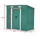 Patio Garden Shed 6/8/10ft Roofed Tool Metal Storage Sheds Free Foundation Base