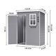 Plastic Garden Storage Shed Outdoor Storage House Tool Sheds 6x4.5 5x4 5x3ft