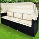 Poly Rattan Garden Conservatory Sofa Bench Furniture Bed Outdoor Patio Wicker