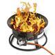 Portable Gas Fire Pit Bowl With Lava Rocks Outdoor Garden Patio Camping Heater
