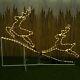 Pre Lit 2 X Reindeer Led Rope Light Up Garden Outdoor Christmas Decoration Frame