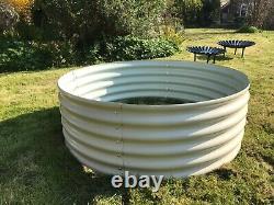 Raised metal garden bed circular galvanised 90cm or 120cm Diameter 40cm high