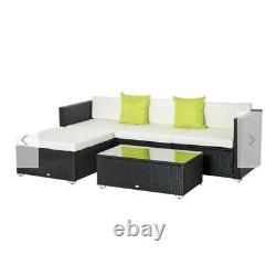 Rattan 5 PCs Sofa Set Table Patio Furniture, Chairs, Tables, Garden Furniture