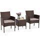 Rattan Garden Furniture 3/4/5 Pcs Patio Set Table Chairs Wicker Outdoor Coffee