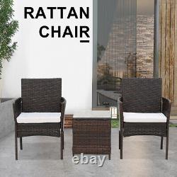Rattan Garden Furniture 3/4/5 pcs Patio Set Table Chairs Wicker Outdoor Coffee