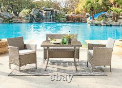 Rattan Garden Furniture Dining Set Conservatory Patio Outdoor Table Chairs Sofa
