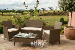 Rattan Garden Furniture Set Chairs Sofa Table Outdoor Patio