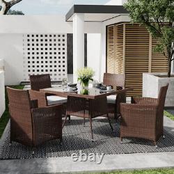 Rattan Style Coffee & Drinks Table Garden Patio Furniture Weatherproof Outdoor