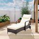 Rattan Sun Lounger Bed Recliner Outdoor Garden Chair