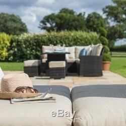 Rattan Tulip Daybed Lounger Garden Furniture Feature. Brown Weave