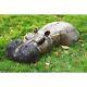 Recycled Patchwork Metal Hiding Hippo Garden Sculpture And Decoration