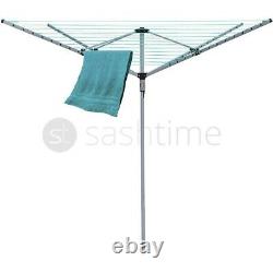 Rotary Airer 4 Arm Clothes Garden Washing Line Dryer 40m Folding Outdoor Dry