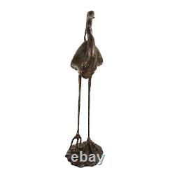 Royal Heron Bronze Metal Garden Ornament