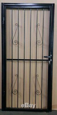 Steel Security Door, Gate. Metal Garden Gate / Wrought Iron Gate (powder Coated)