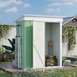 Steel Tool Shed Outdoor Garden Patio Equipment Storage Building Durable Green