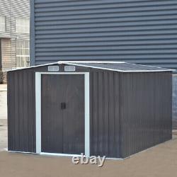 Storage House Metal Garden Shed With Free Base 8 X 10 FT